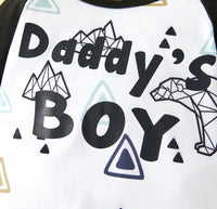 "Daddy's boy jumpsuit and hat