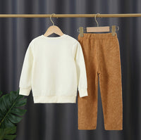 2 piece Pullover Sweatshirt and Corduroy Pants