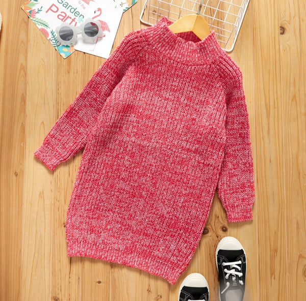 Midi Sweater Dress - Red