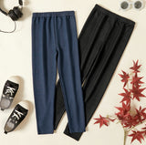 100% Cotton Denim Leggings - Black