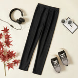 100% Cotton Denim Leggings - Black