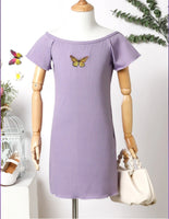 Lavender Butterfly Dress