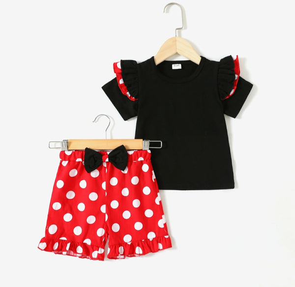 "Minnie Dots" Shorts Set