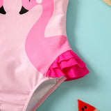 Twin Flamingo One-piece Swimsuit