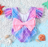 Mermaid and Bow One-piece Swim suit