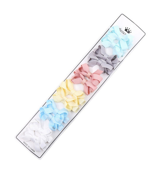 12 pack pastel hair clips